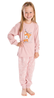 Dívčí pyžamo Betty Mode vel. 86-128 starorůžové koloušek