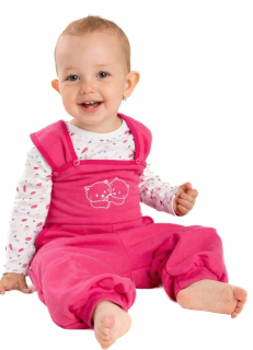 Dívčí laclové tepláky Betty mode vel. 80-98 růžové