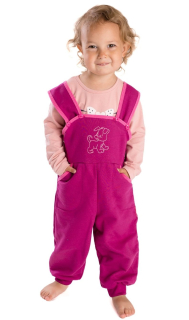 Dívčí laclové tepláky Betty mode vel. 80-98 vínové