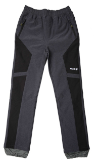 Chlapecké softshellové kalhoty Wolf s fleecem  B2394 vel. 128,140 šedé