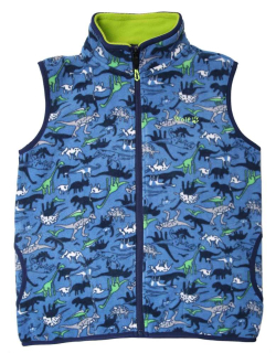 Fleecová chlapecká vesta Wolf B2346 vel. 128-146 modrá