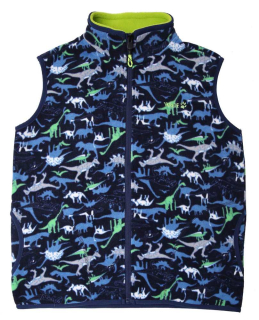 Fleecová chlapecká vesta Wolf B2346 vel. 122-146 tmavě modrá