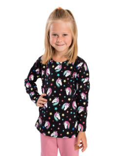 Dívčí triko Betty mode vel. 92,98,104,110 tmavě modré jednorožci