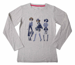 Dívčí triko Wolf S2342 vel. 116-146  šedé