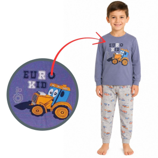 Chlapecké pyžamo Wolf S2355B vel. 128 džínově modré
