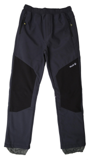 Chlapecké softshellové kalhoty Wolf s fleecem  B2395 vel. 128 šedé