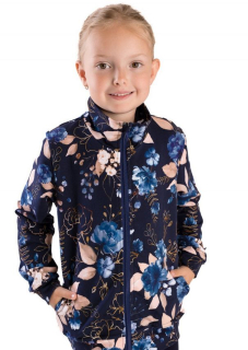 Dívčí mikina Betty mode vel. 158 MODRÁ RŮŽE