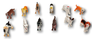 Sada pejsků - 12 ks