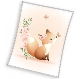 Fleecová deka Liška Ryška 110x140 cm