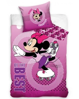 Povlečení Minnie na bruslích 140x200/70x90 cm