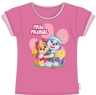 Dívčí tričko Paw Patrol vel. 92-104 tmavě růžové