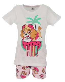 Dívčí letní pyžamo Paw Patrol vel. 110/116 smetanové