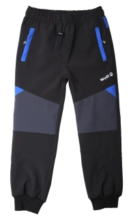 Chlapecké softshellové kalhoty Wolf B2483 (jarní bez fleecu) vel. 92  černé