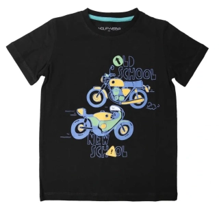 Chlapecké tričko Wolf S2401 vel. 98-122 černé