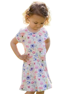 Dívčí šaty Betty mode vel. 98-152 luční kvítí