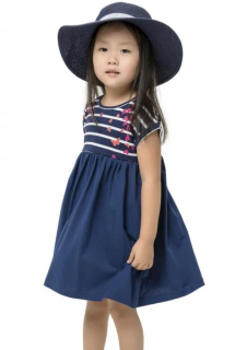 Dívčí šaty Winkiki Love Paris vel. 98-122 tmavě modré