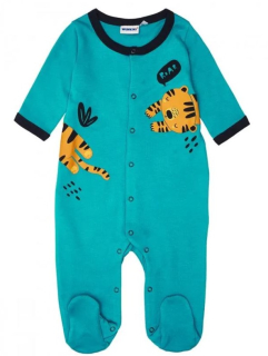 Dětský overal Winkiki s tygříkem vel. 62-74 tyrkysový