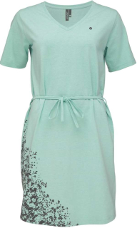 Dámské šaty Loap Aurora vel. S-XL zelenkavé