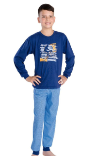 Chlapecké pyžamo Betty Mode BMX vel. 146 tmavě modré