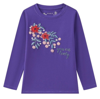 Dívčí triko Wolf S2441B  vel. 98-128 fialové