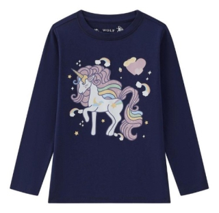 Dívčí triko Wolf S2441A vel. 98-128 tmavě modré