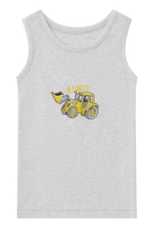 Chlapecké tílko spodní Wolf S2462 vel. 110/116-134/140 šedé