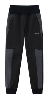 Dětské softshellové kalhoty Wolf s fleecem B2499C vel. 104 černé