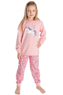 Dívčí pyžamo Betty Mode vel. 92 růžové jednorožec