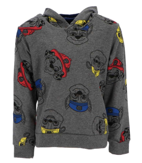 Chlapecká mikina Paw patrol vel. 86/92-110/116 šedá potisk