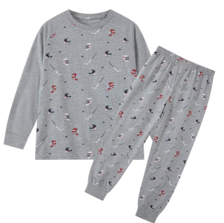 Chlapecké pyžamo Wolf S2455 vel. 104-134 šedé hokej