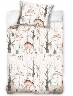 Povlečení do postýlky Lesní pohádka 100x135/40x60 cm