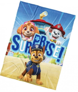 Fleecová deka Tlapková patrola Překvápko 130x170 cm