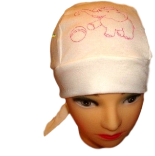 Jarní pirátka bílá se sloníkem obvod 50-53 cm 