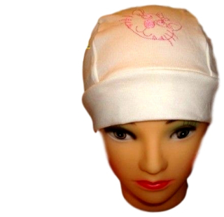 Jarní pirátka bílá s kočičkou obvod 50-53 cm 