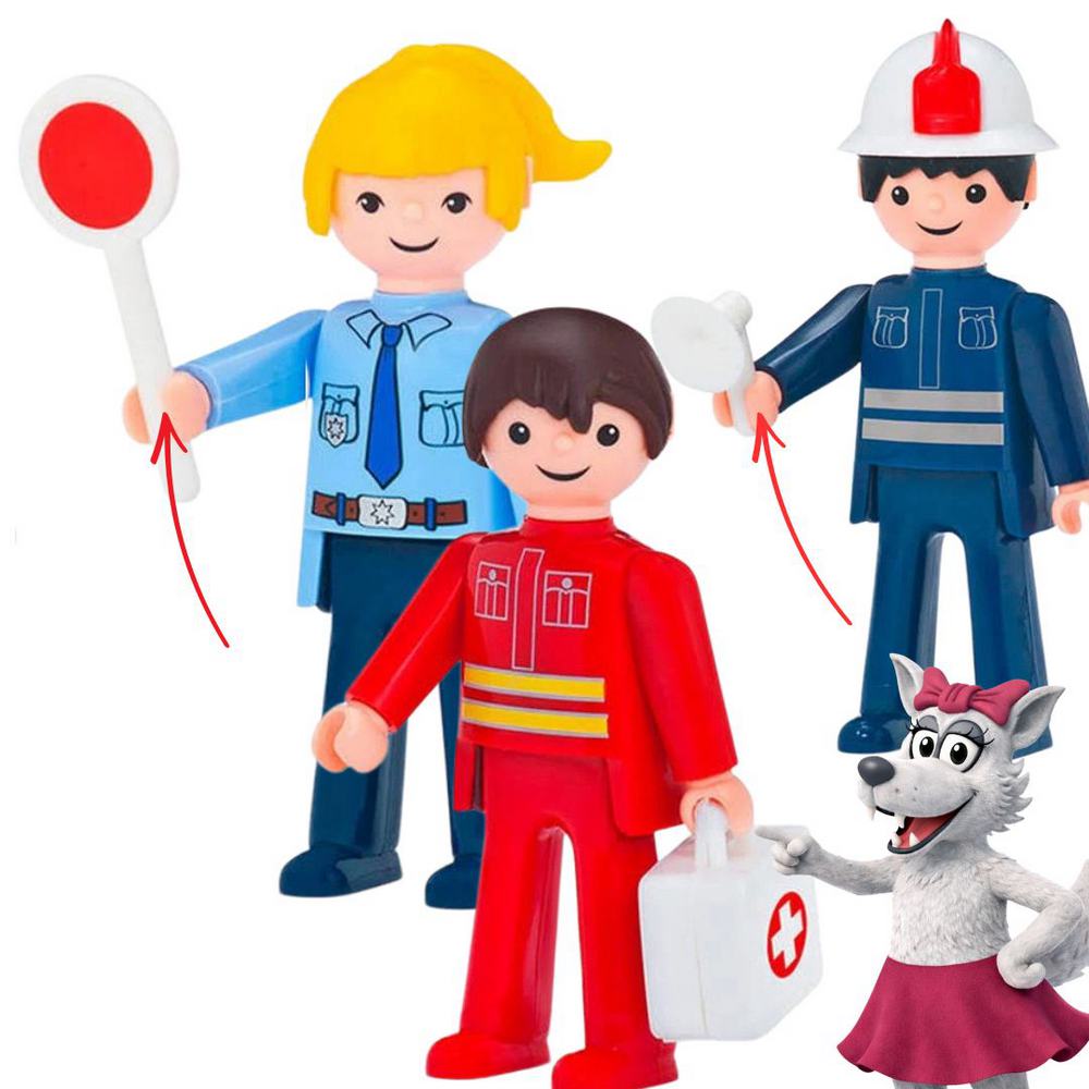 igráček - zachraňujeme - záchranář, hasič, policistka