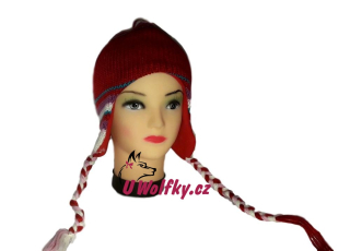 Čepice Wolf červená