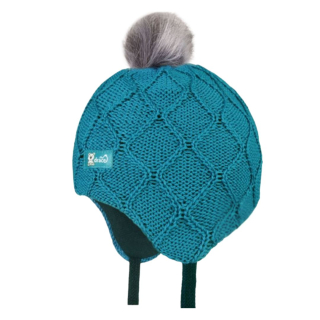 Merino Čepice Dráče kojenecká laponka Vivo vz. 06 tyrkysová