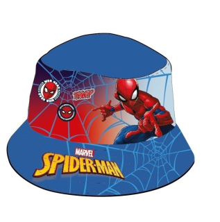 Letní chlapecký klobouk Spiderman modrý