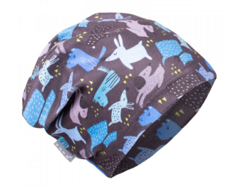 Fleecová čepice Unuo pejsci