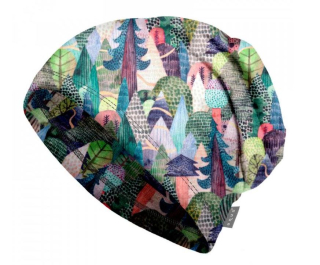 Fleecová čepice Unuo kouzelné stromy