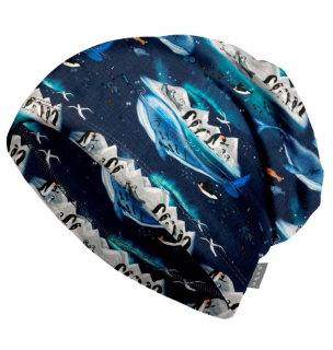 Fleecová čepice Unuo tučňáci