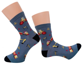 České chlapecké ponožky BAGR šedé 33-37